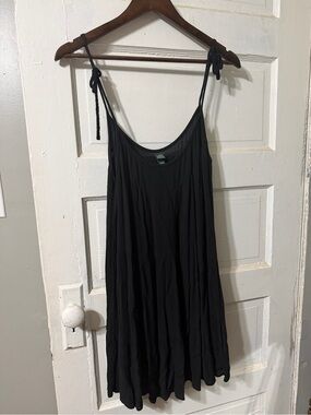 Wild Fable Black Shoulder Tie Dress